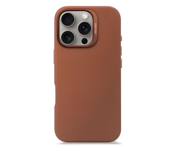 Decoded Leather Backcover iPhone 16 Pro MagSafe tan - 1284645 - zdjęcie 3