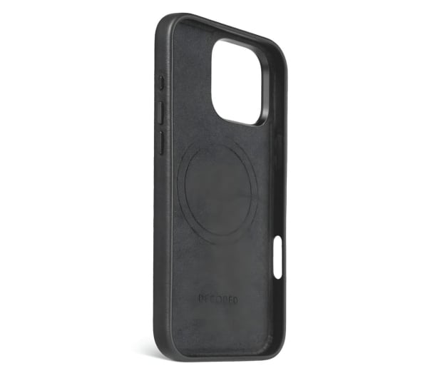 Decoded Leather Backcover iPhone 16 Pro MagSafe black - 1284644 - zdjęcie 3