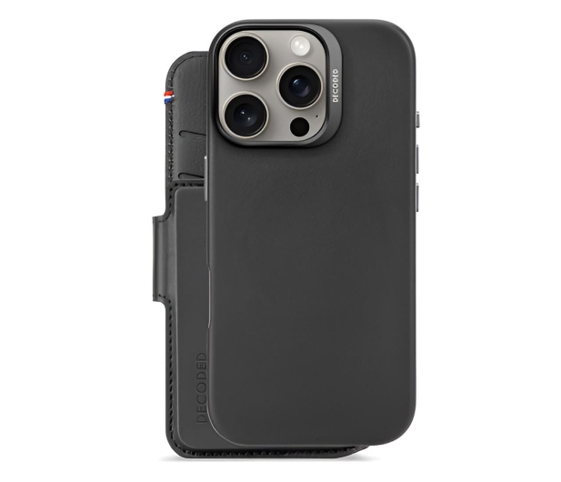 Decoded Leather Detachable Wallet iPhone 16 Pro MagSafe black - 1284646 - zdjęcie 2