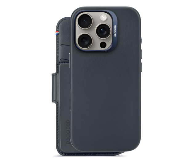 Decoded Leather Detachable Wallet iPhone 16 Pro MagSafe navy - 1284495 - zdjęcie 2