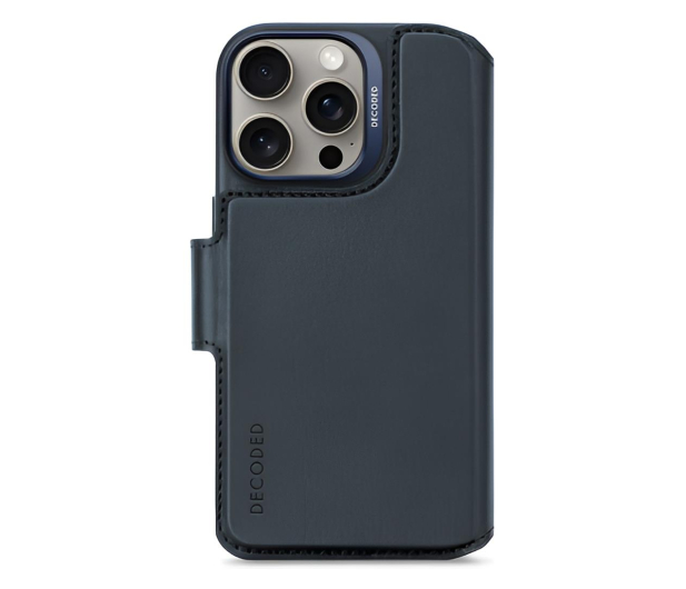 Decoded Leather Detachable Wallet iPhone 16 Pro MagSafe navy - 1284495 - zdjęcie