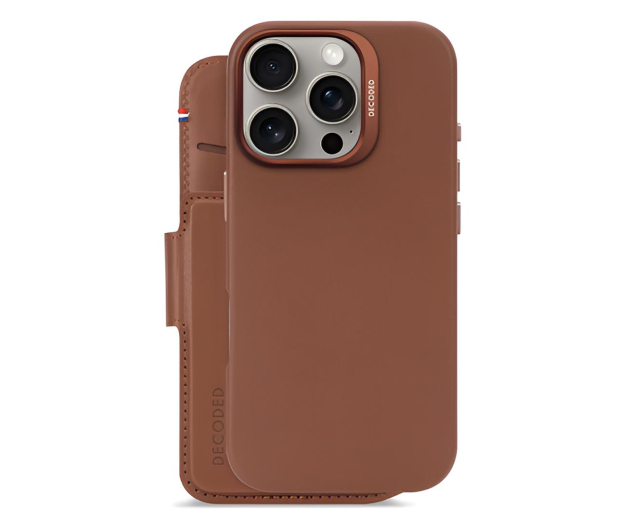 Decoded Leather Detachable Wallet iPhone 16 Pro MagSafe tan - 1284606 - zdjęcie 2