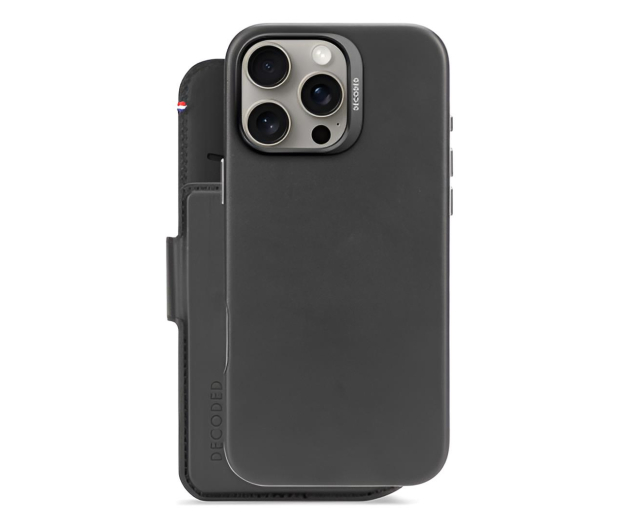Decoded Leather Detachable Wallet iPhone 16 Pro Max MagSafe black - 1284611 - zdjęcie 2