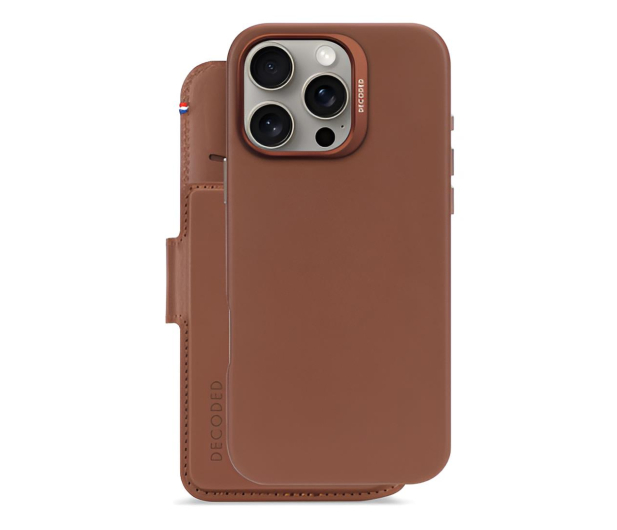 Decoded Leather Detachable Wallet iPhone 16 Pro Max MagSafe tan - 1284613 - zdjęcie 2
