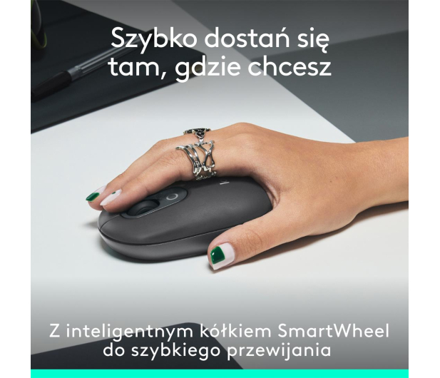 Logitech POP ICON Mouse grafit - 1276199 - zdjęcie 8