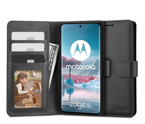 Tech-Protect Wallet do Motorola Edge 40 Neo czarny - 1296561 - zdjęcie