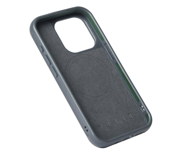 Mujjo Shield Case etui iPhone 15 Pro MagSafe steel blue - 1296442 - zdjęcie 5