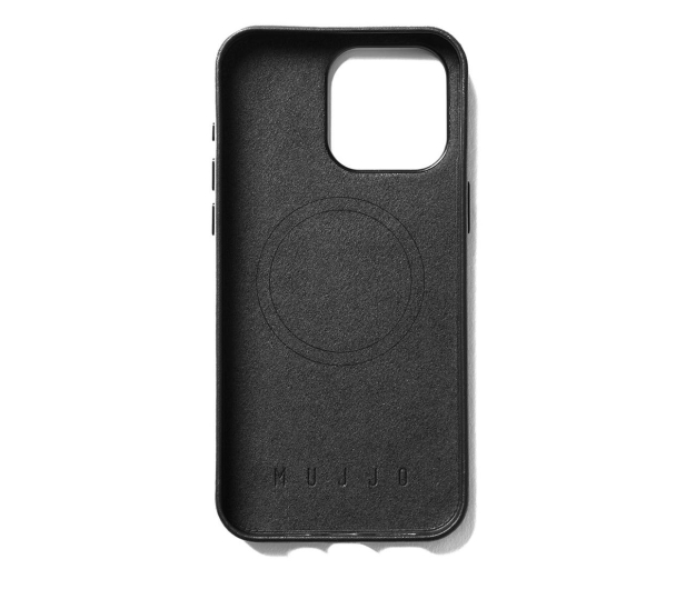 Mujjo FullLeather Case iPhone 15 Pro Max MagSafe black - 1296434 - zdjęcie 2