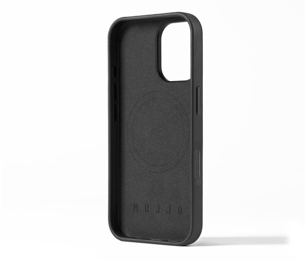 Mujjo FullLeather Case iPhone 16 MagSafe black - 1296445 - zdjęcie 3