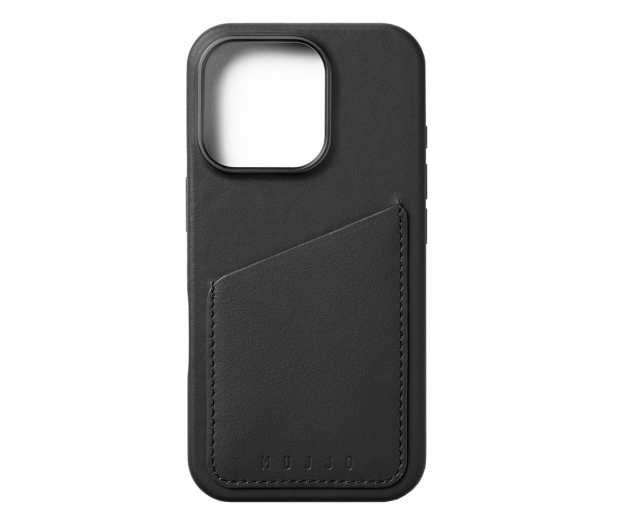 Mujjo WalletLeather Case iPhone 16 Pro MagSafe black - 1296450 - zdjęcie