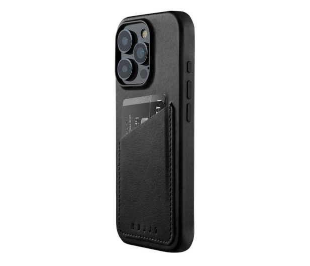 Mujjo WalletLeather Case iPhone 16 Pro MagSafe black - 1296450 - zdjęcie 2