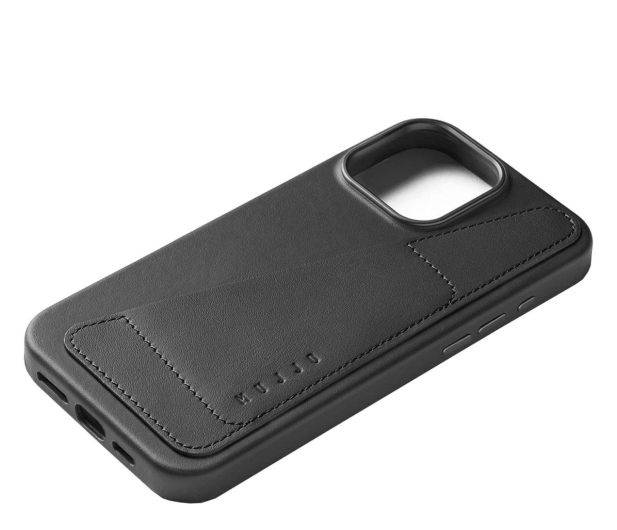 Mujjo WalletLeather Case iPhone 16 Pro Max MagSafe black - 1296454 - zdjęcie 3