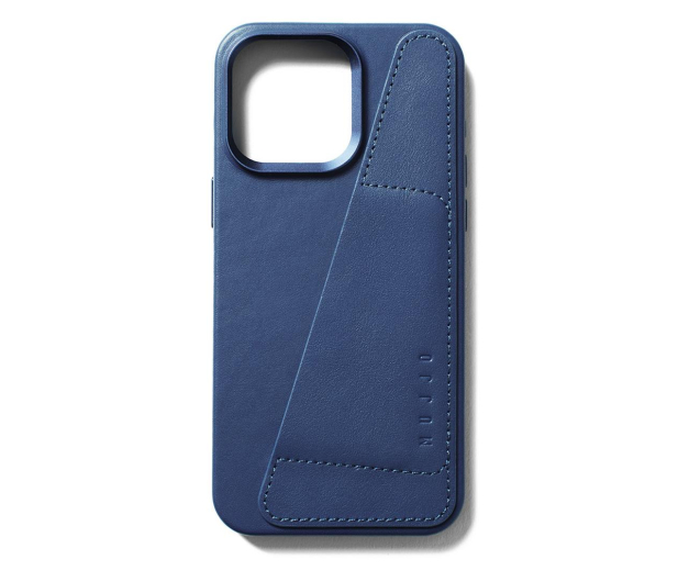 Mujjo FullLeatherWallet Case iPhone 15 Pro Max MagSafe blue - 1296438 - zdjęcie