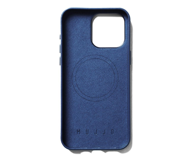 Mujjo FullLeatherWallet Case iPhone 15 Pro Max MagSafe blue - 1296438 - zdjęcie 2
