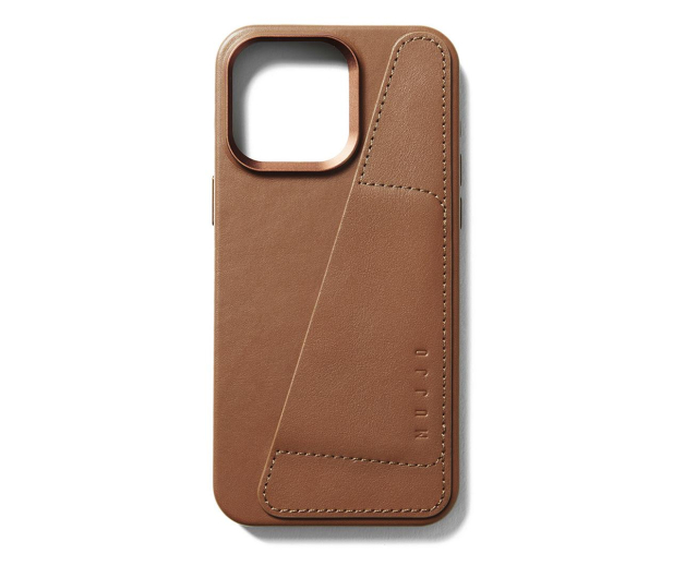 Mujjo FullLeatherWallet Case iPhone 15 Pro Max MagSafe tan - 1296439 - zdjęcie