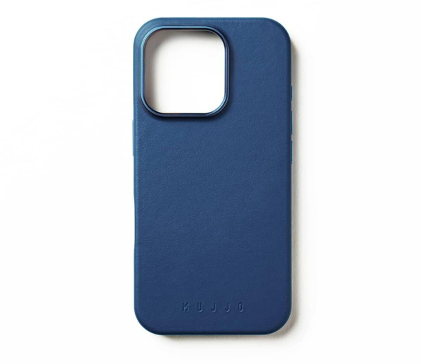 Mujjo Leather Case iPhone 16 Pro MagSafe blue - 1296448 - zdjęcie