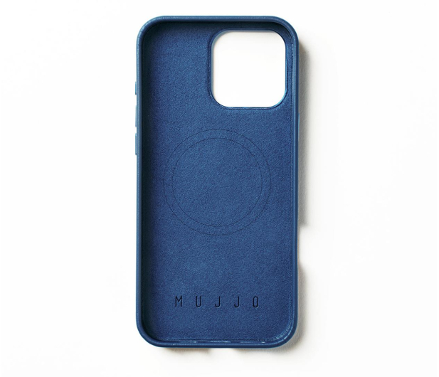 Mujjo Leather Case iPhone 16 Pro Max MagSafe blue - 1296452 - zdjęcie 2