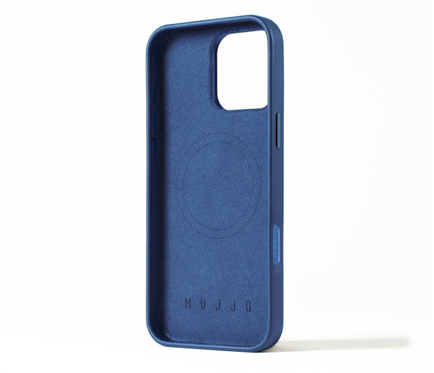 Mujjo Leather Case iPhone 16 Pro Max MagSafe blue - 1296452 - zdjęcie 3