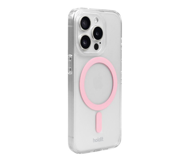 Holdit MagSafe Case iPhone 15 Pro Pink/Transparent - 1221235 - zdjęcie 2