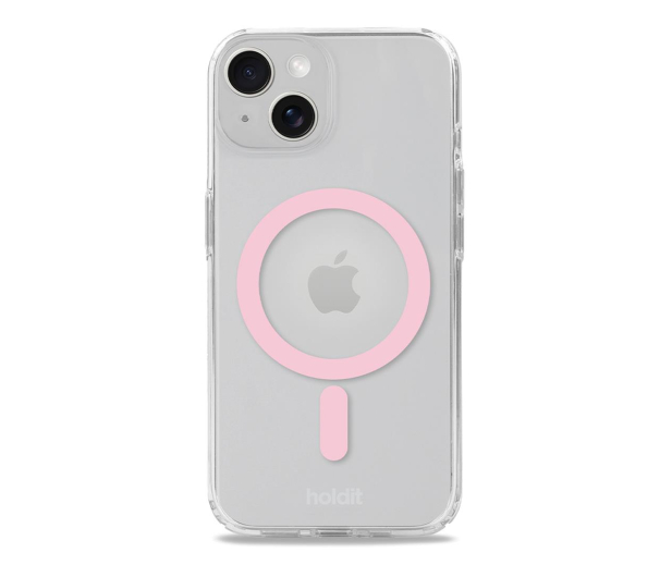 Holdit MagSafe Case iPhone 15/14/13 Pink/Transparent - 1221234 - zdjęcie