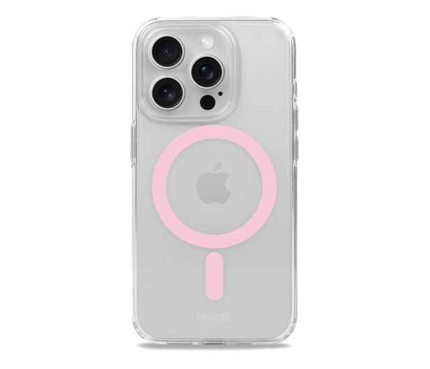 Holdit MagSafe Case iPhone 15 Pro Max Pink/Transparent - 1221236 - zdjęcie