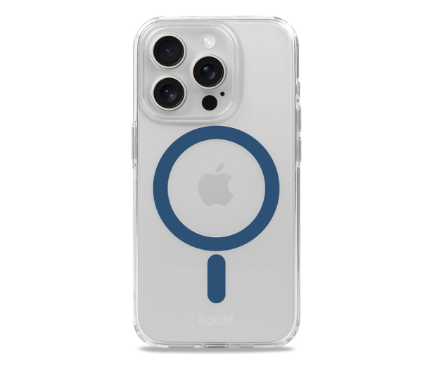 Holdit MagSafe Case iPhone 15 Pro Max Denim Blue/Transparent - 1221232 - zdjęcie