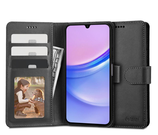 Tech-Protect Wallet do Samsung Galaxy A15 Black - 1222555 - zdjęcie