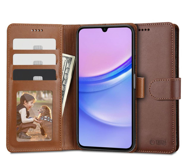 Tech-Protect Wallet do Samsung Galaxy A15 Brown - 1222557 - zdjęcie