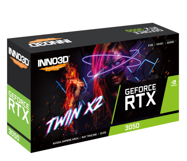 Inno3D GeForce RTX 3050 Twin X2 8GB GDDR6 - 1221226 - zdjęcie 3