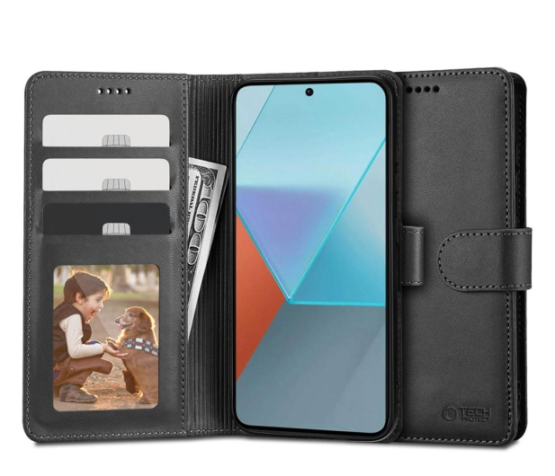 Tech-Protect Wallet do Xiaomi Redmi Note 13 4G czarny - 1225878 - zdjęcie