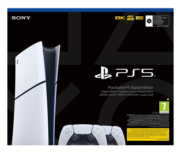 Sony PlayStation 5 Digital D Chassis + DualSense White - 1210593 - zdjęcie