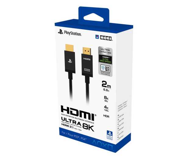 Hori Kabel HDMI 2.1 - HDMI 2m Ultra High Speed 8K PS5 - 1219293 - zdjęcie 3