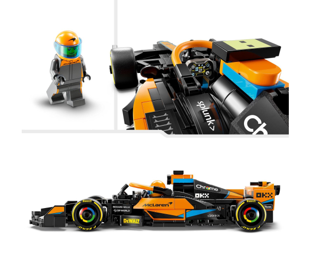 LEGO Speed Champions 76919 Samochód wyścigowy McLaren F1 2023 - 1220615 - zdjęcie 5