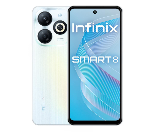 Infinix Smart 8 3/64GB Galaxy White 90Hz - 1217505 - zdjęcie