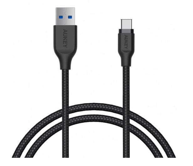 Aukey Kabel USB-A - USB-C 5Gbps QC 15W  2m w oplocie - 1220093 - zdjęcie