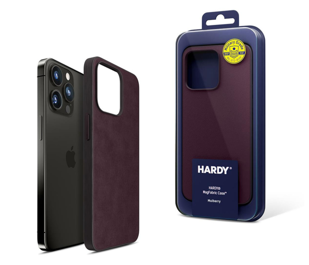 3mk HARDY MagFabric Case do iPhone 15 Pro Max mulberry - 1227942 - zdjęcie