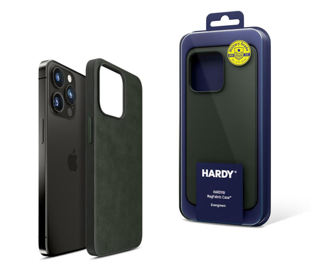 3mk HARDY MagFabric Case do iPhone 15 Pro Max evergreen - 1227948 - zdjęcie
