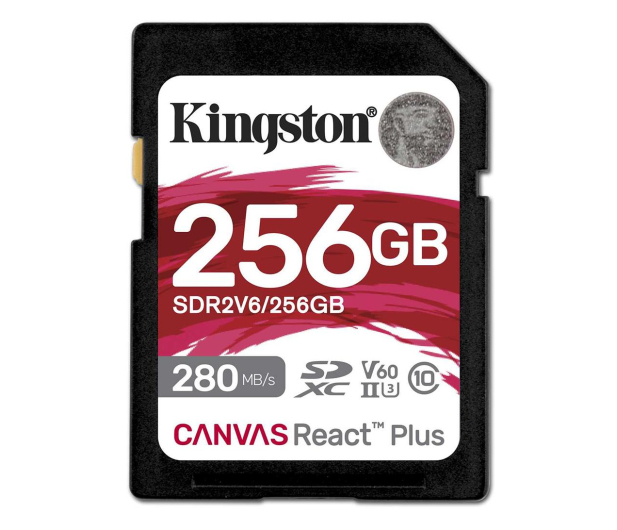 Kingston 256GB SDXC Canvas React Plus UHS-II V60 4K - 1230567 - zdjęcie