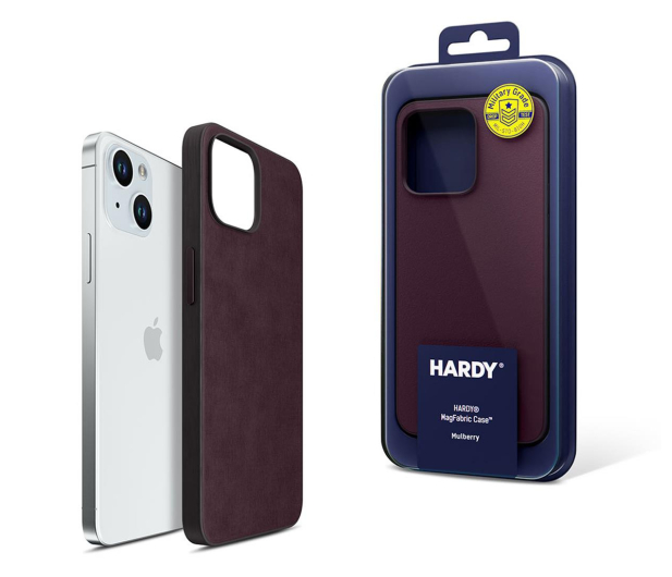 3mk HARDY MagFabric Case do iPhone 15 mulberry - 1227939 - zdjęcie