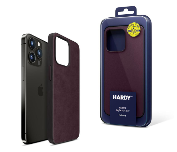 3mk HARDY MagFabric Case do iPhone 15 Pro mulberry - 1227941 - zdjęcie