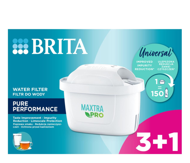 Brita Wkład filtrujący MAXTRA PRO Pure Performance 3+1 (4 szt.) - 1230603 - zdjęcie 4