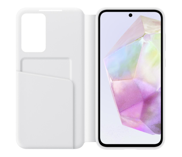 Samsung Smart View Wallet Case do Galaxy A35 białe - 1229580 - zdjęcie 2