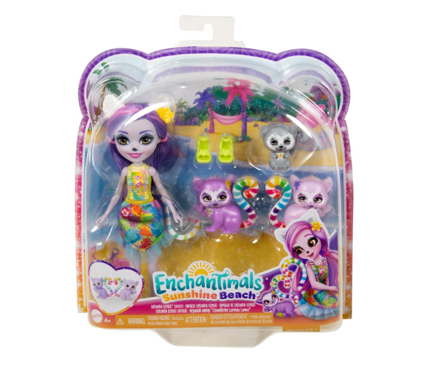Mattel Enchantimals Rodzina Lemurów - 1230475 - zdjęcie 3