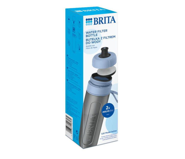 Brita Butelka filtrująca ACTIVE 0,6L błękitny (2x MicroDisc) - 1230587 - zdjęcie 8