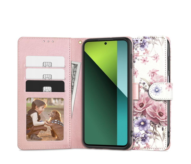 Tech-Protect Wallet do Xiaomi Redmi Note 13 Pro 5G / POCO X6 5G blossom - 1231840 - zdjęcie