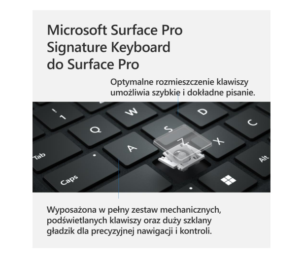 Microsoft Surface Signature Pro Keyboard Czarny - 1158738 - zdjęcie 4