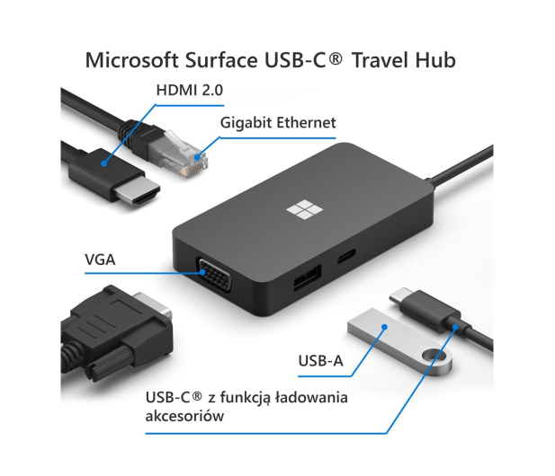 Microsoft USB-C Travel Hub - 1181556 - zdjęcie 6