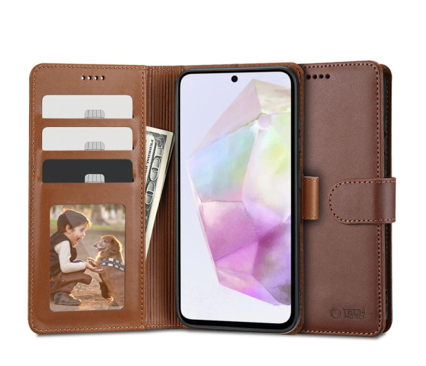 Tech-Protect Wallet do Samsung Galaxy A35 5G Brown - 1231686 - zdjęcie