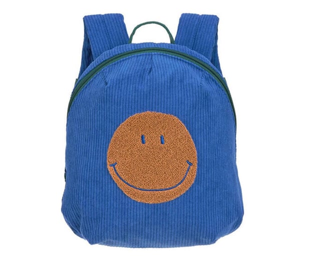 Lassig Plecak mini sztruks Little Gang Smile Blue - 1233278 - zdjęcie