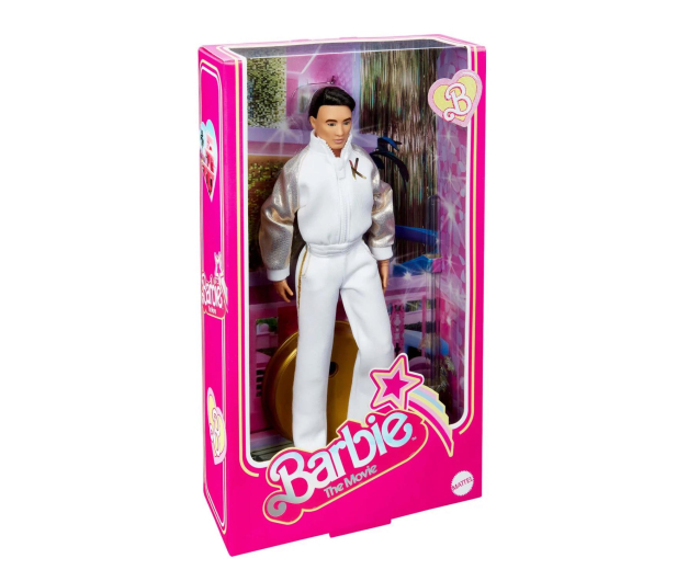 Barbie The Movie Lalka filmowa Ken w biało-złotym dresie - 1157540 - zdjęcie 3